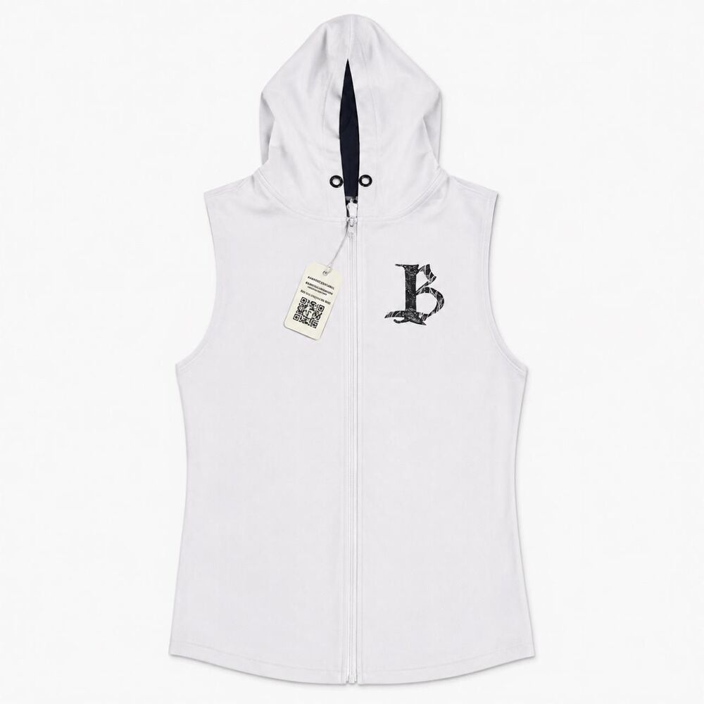 Unbranded Men's White and Grey Hoodie